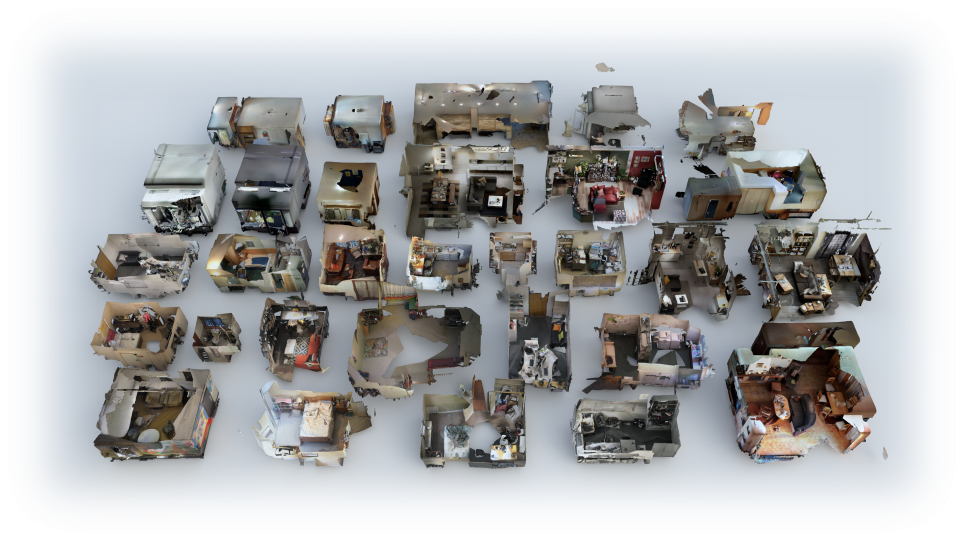 30 high-quality real 3D scenes in Beacon3D